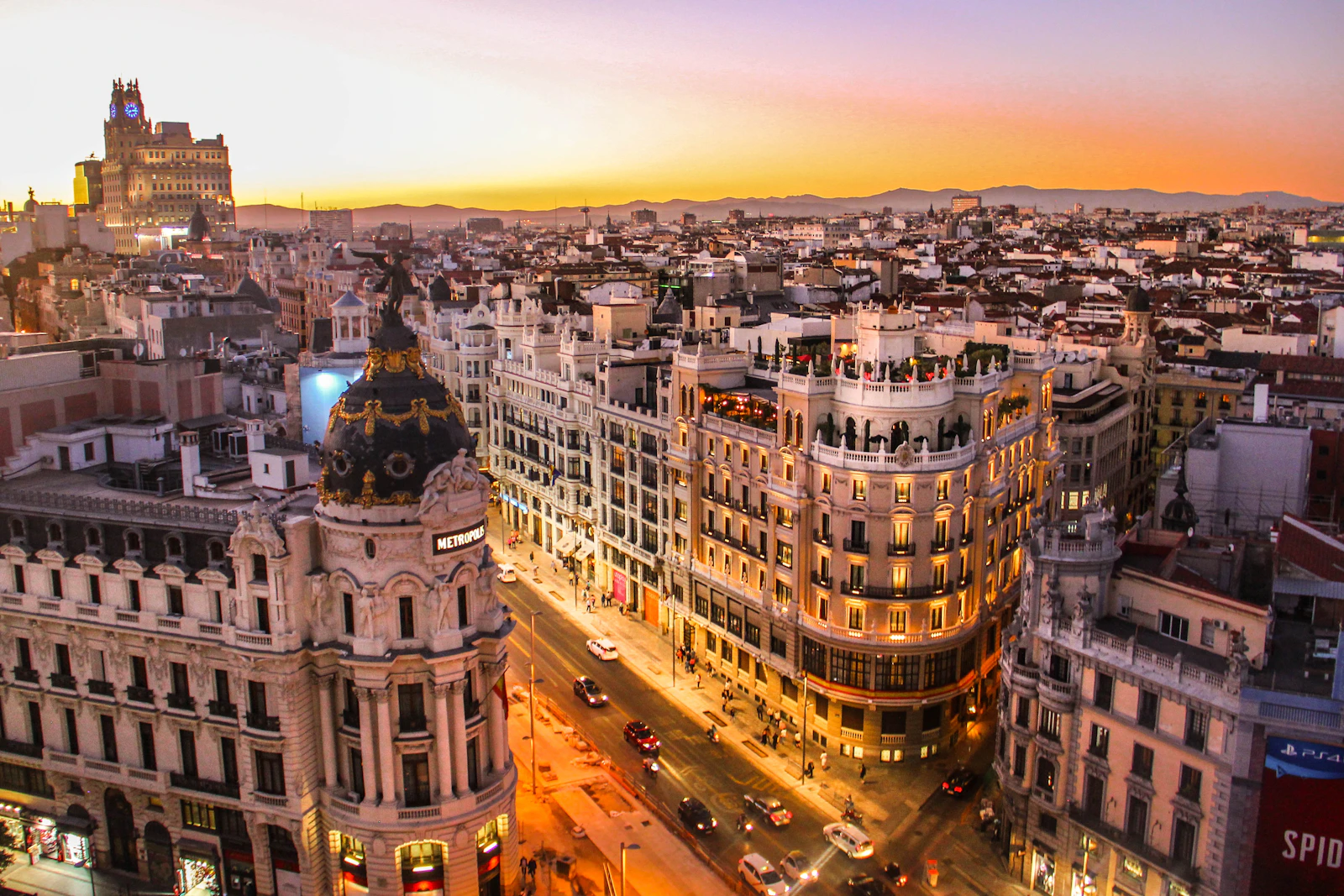 Rues du soir de Barcelone